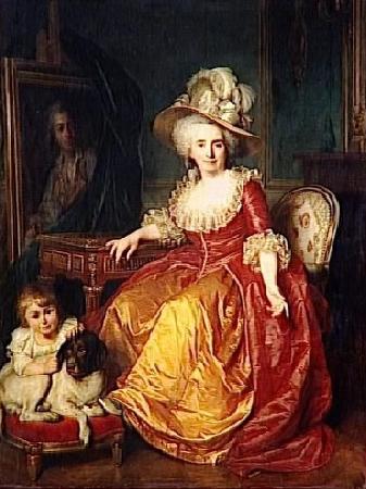 Antoine Vestier Portrait of Madame Vestier and her son